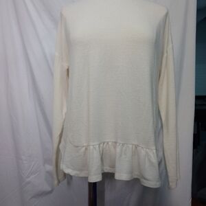 Banana Republic Cream Long Sleeve Top